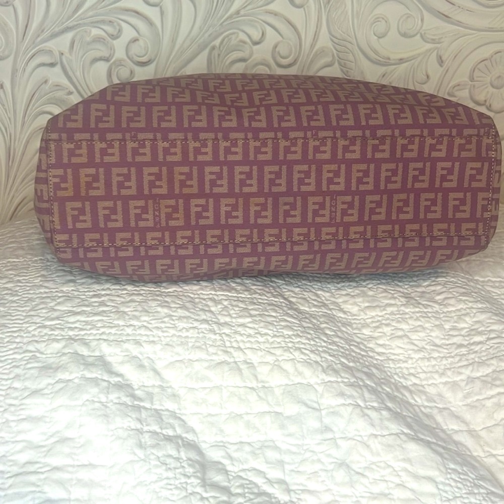 Authentic Lavender Structured Tote With Monogram … - image 4